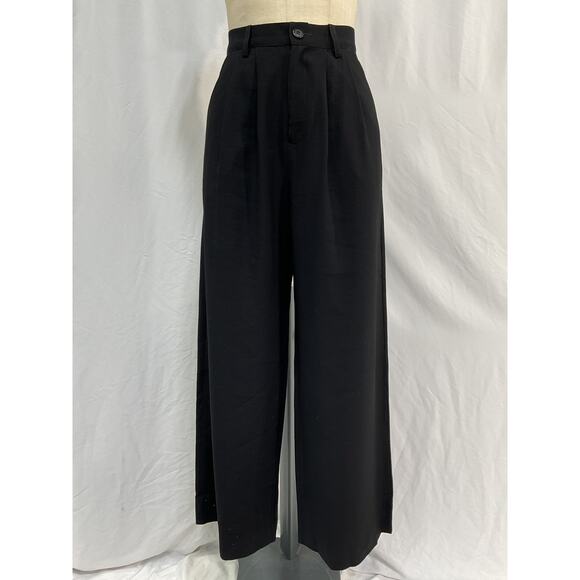 Nonchalant 'Label' Black Polyester Fabi Wide Leg Pant Size M - Picture 2 of 5